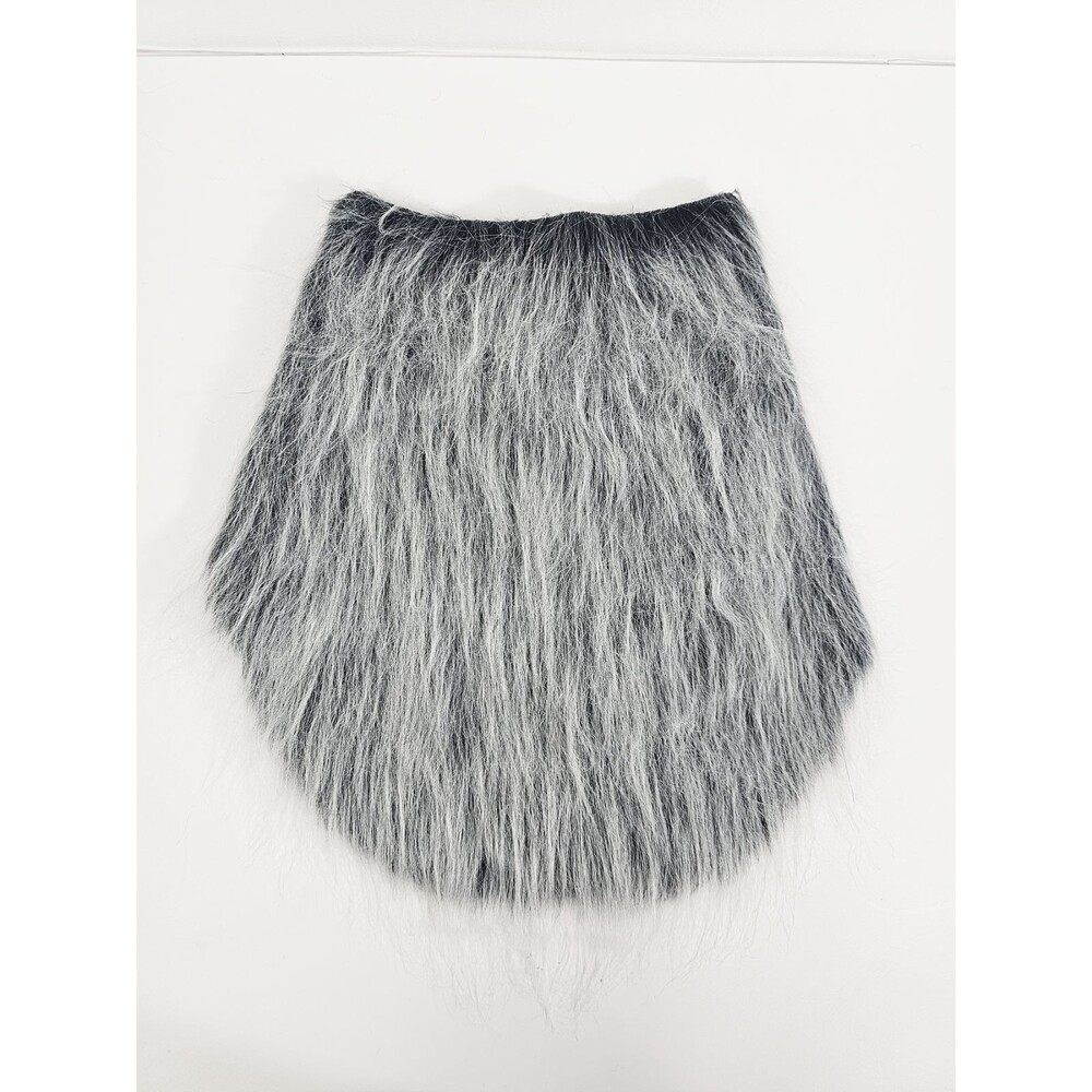 Light Gray Fur Collar Costume Halloween Cosplay Animal Werewolf